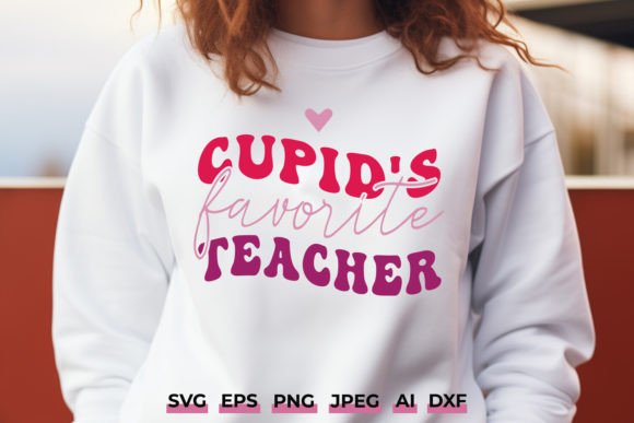 Cupid's Teacher SVG: Retro Graphics for Crafts