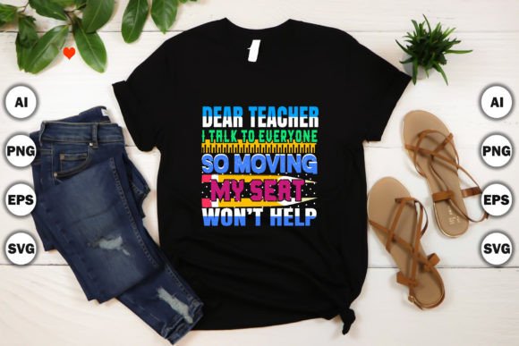 Dear Teacher Graphics for T-Shirt Designs & Branding