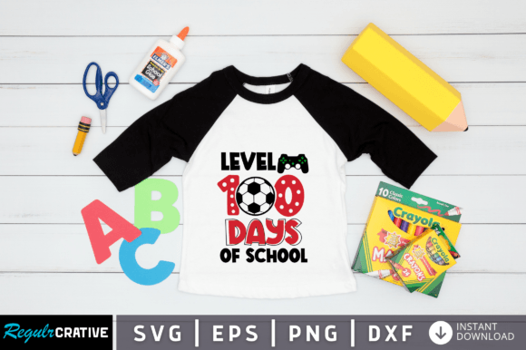 Level 100 School SVG: Graphics for Crafts