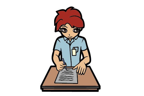 Male Student Writing: A Designer's Review for Real Projects