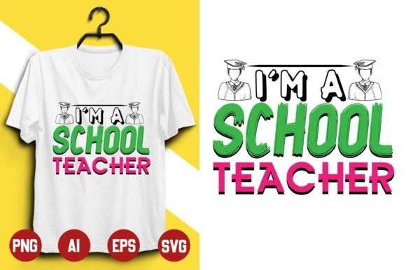 Teacher T-shirt Design -19: Graphics & Print Templates